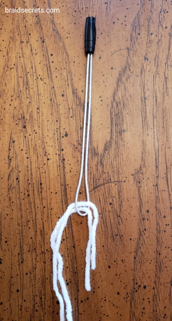 Horse Braiding Hacks: A forelock tool can be used to pull up braids on the mane, too.