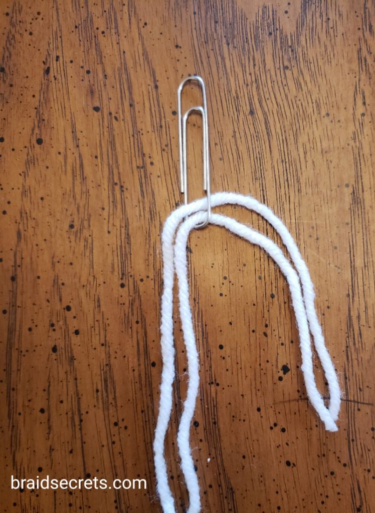 Horse Braiding Hacks: You can use a paper clip as a pull through tool.