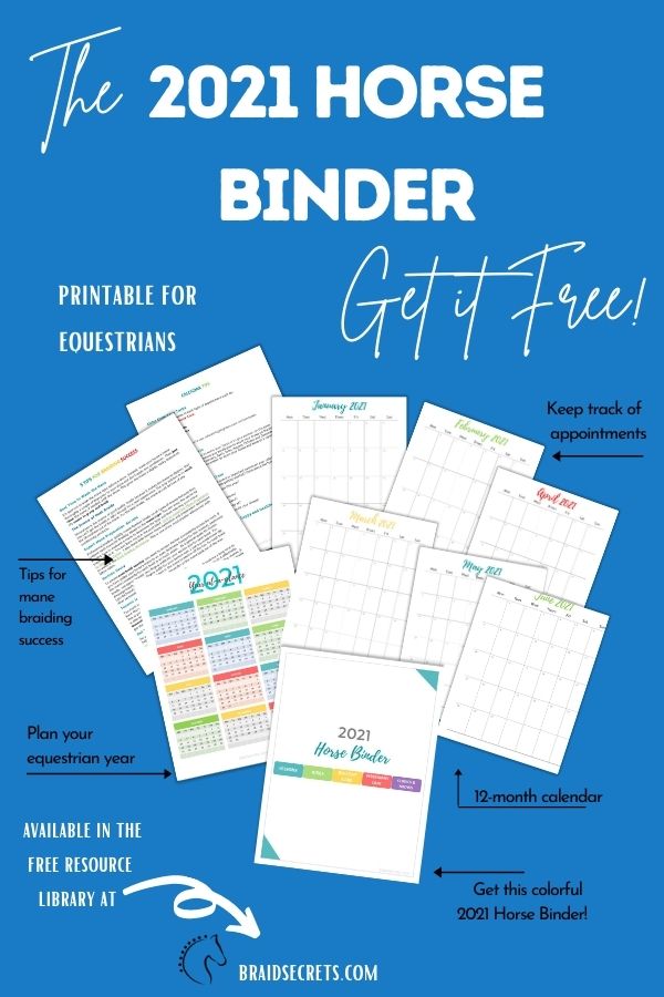 Printable Horse Binder for Equestrians