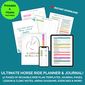horse planner, equestrian journal 