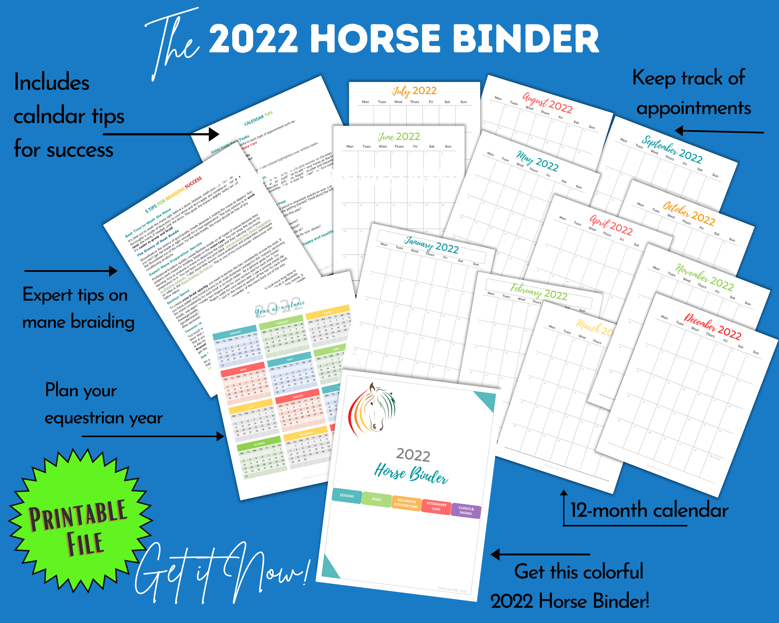 Printable Horse Binder 2022